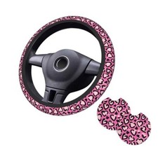 Pattern Steering Wheel Cover 15 Inch Cheetah Steering Wheel Cover Pink Leopard Pattern Steering Wheel Cover 15 Inch Cheetah Steering Wheel Cover Pink Leopard