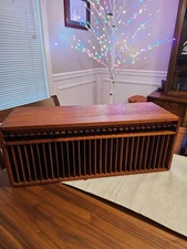 Vintage Kalmar Designs 30 Slot CD Teak wood organizer