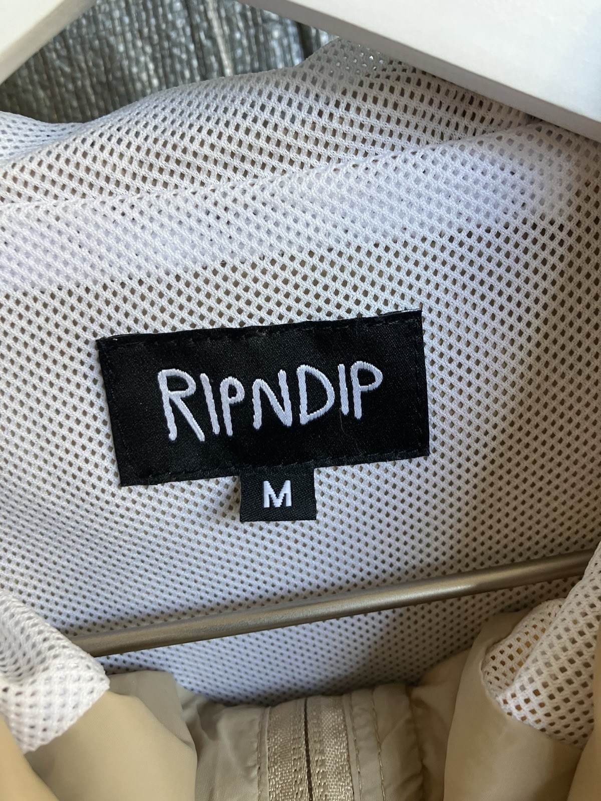 Ripndip Beige Half Zip Button Jacket M - image 8