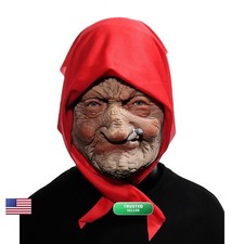 Vmonke Realistic Granny Masks - Lifelike Elderly Face Masks Costumes, Pranks