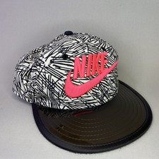 Nike True Hat Kids Youth Hyper Pink Palm True Snapback Cap Clear Brim Streetwear
