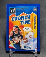 Arike Ogunbowale Crunch Time Blue Press Proof 2025 Donruss WNBA Card #1 Wings