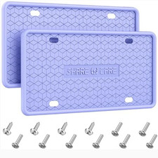 Silicone License Plate Frame - Rust Proof Weather Proof - Select Your