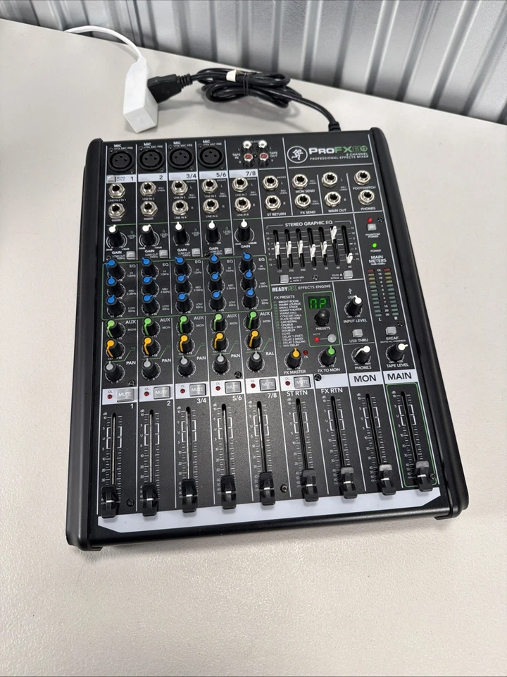 Mackie PROFX8V2 8-Channel Professional Effects Mixer - Working! - Image 2 of 4