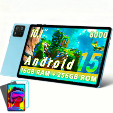 Tablet Pro 10" 1080P 16GB RAM + 256GB ROM 8-Core 8000mAh Android 15 5G WiFi