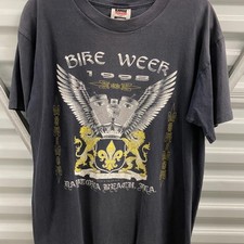 Vintage 90s Daytona Beach Bike Week Single Stitch T-Shirt Mens L Made in USA