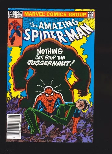 Amazing Spider-Man # 229 Newsstand Nothing Can Stop Juggernaut Pt 1 VF/NM Cond