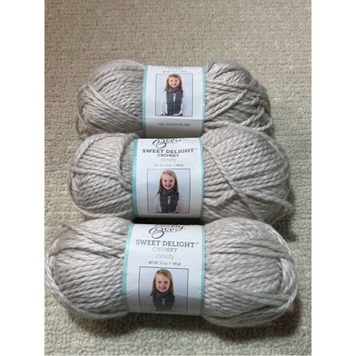 3 Skeins Baby Bee Sweet Delights Chunky Yarn, Cloudy/15 Lot 188534