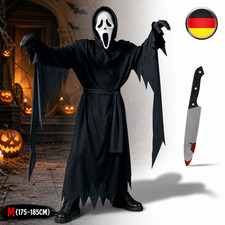 Scream Schrei Ghostface Kostüm Karneval Party Erwachsene Cosplay M 175–185cm NEU