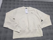 Women's Puma Essentials Oversized Crew Fleece Sweatshirt Size Small BNWT