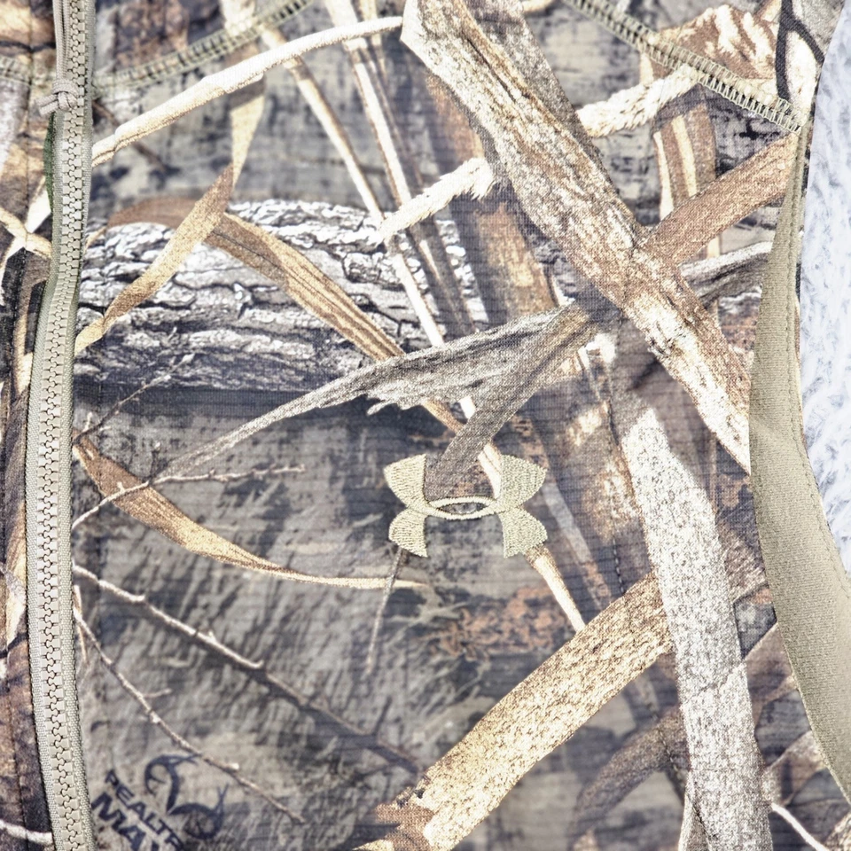 Under Armour Threadborne Hunting Vest Mens Small Realtree Max 5 Camo Woodland - Image 2 of 4