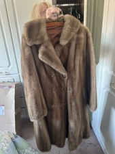 Tissavel France Faux Fur Coat fits size 14