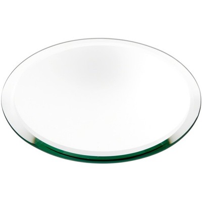 Plymor 8'' Round, 5mm Thick Beveled Glass Mirror Circle