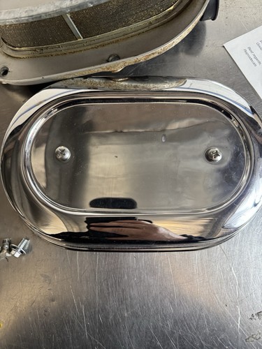 Honda ST90 ST 90 DAX Air Box Cleaner Cover Airbox Chrome Base Backing Oem Filter - Picture 5 of 12