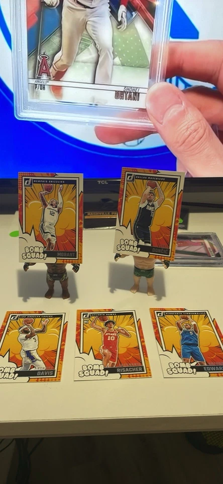 Panini Donruss Steph Curry, Jayson Tatum, Giannis Antetokounmpo Bomb Squad Foto 2 de 4
