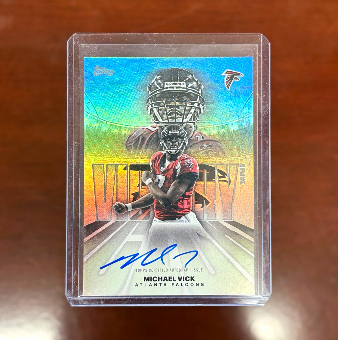 Topps 2026 Flagship Michael Vick Victory Ink Atlanta Falcons Signatures RS-MV