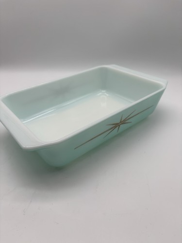 PYREX 575-B Atomic Starburst piatto da forno turchese con coperchio 2 quarti - Foto 12 di 13