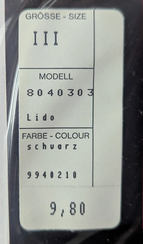 Satin Sheers Strapsstrümpfe große Größe 10,5-11 schwarz für Strumpfhalter - Bild 4 von 4