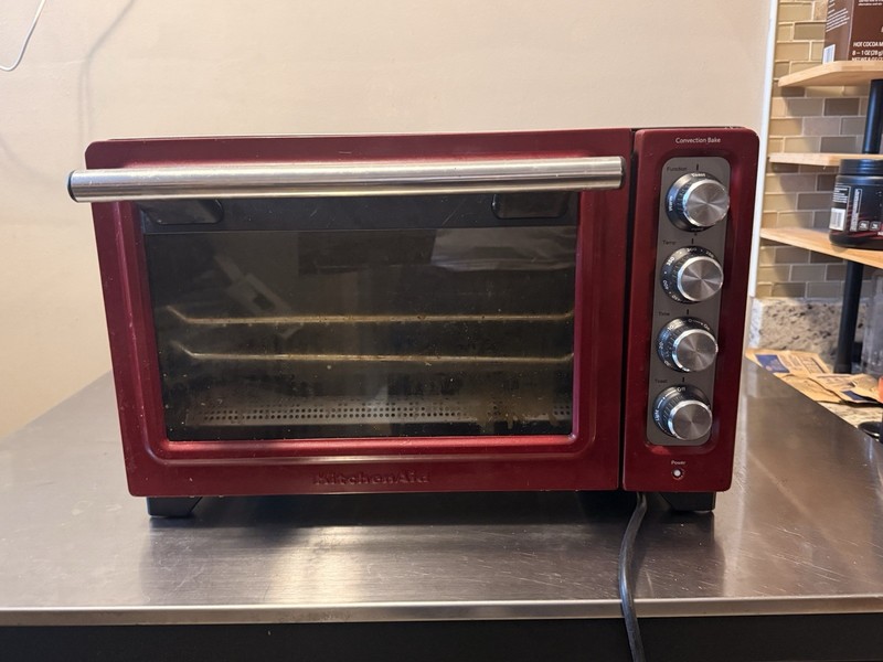 KitchenAid Convection Bake Toaster Oven, 1800W Red Multi-Function KCO222ER