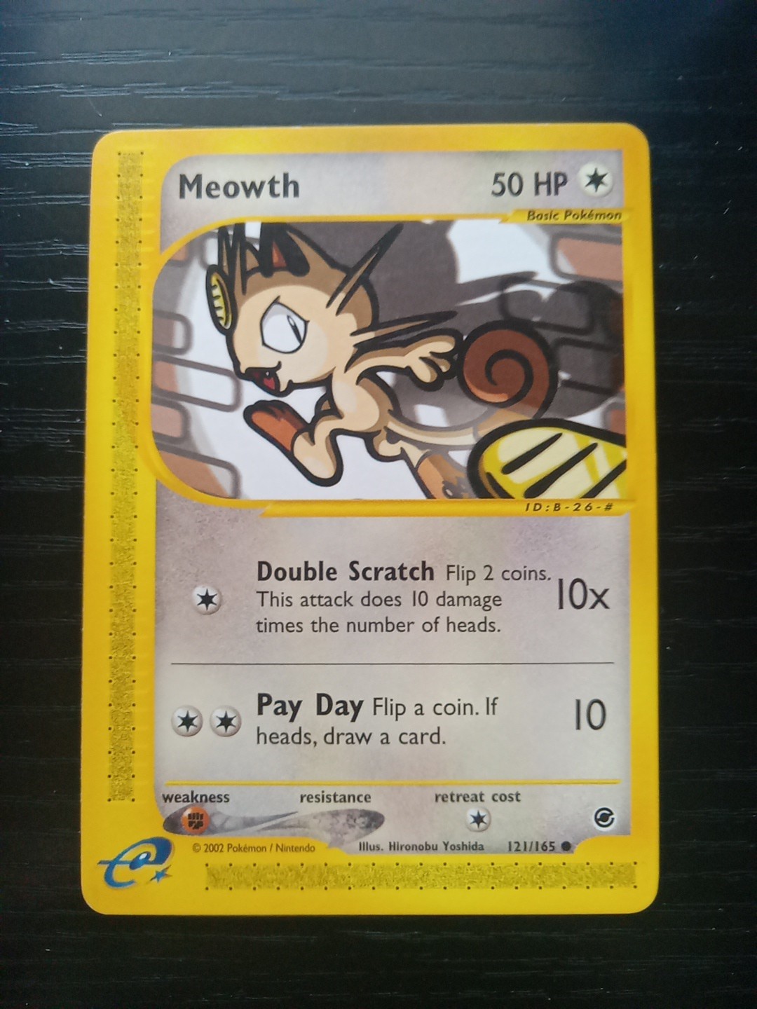 Meowth 121/165 Pokemon Expedition Base Set Regular NM Free Shipping!!
