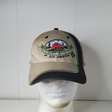 Farm Credit Services of Mid-America Hat Adjustable Baseball Cap Red Barn Farmer