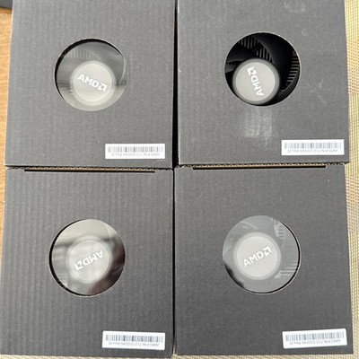 SET OF 4 AMD Ryzen 5 3600  5600X  SOCKET AM4 Heat Sink Fan ,ORIGINAL( NO CPU)