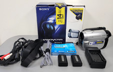 Sony Handycam DCR-DVD610 DVD Camcorder w/ 2 Batts., Charger, 2 DVD-R's,  More