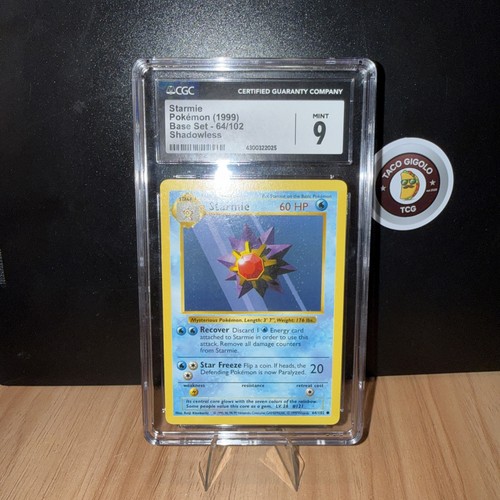 Starmie (Shadowless) graded CGC 9 for sale on eBay