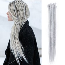 Full Head Dread Lock Crochet Faux Dreadlocks Hair Extensions Ombre Long As Real