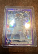 2022 Topps Chrome Update - Freddie Freeman #USC54 Purple Refractor Dodgers