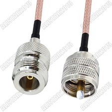 N Female Jack to UHF PL-259 PL259 Male Plug Connector Pigtail RG316 Coax Cable