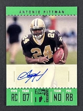 2007 Topps TX Exclusive Antonio Pittman #FTA-API Rookie Auto New Orleans Saints