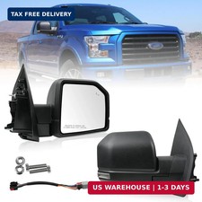 Passenger Side Rearview Mirror for Ford F-150 2015-2020, Original Power Heated D
