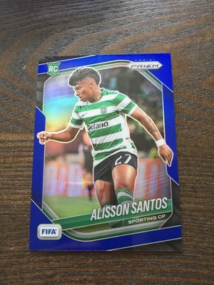 2025-26 Panini Prizm FIFA Alisson Santos Sporting CP Blue /199 RC