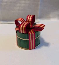 Vintage Shaved Wood Box Opens Ornament