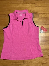 NWT BCG Tru-Wick Golf Tennis Pink Sleeveless Active Top XL