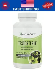 NaturalSlim Testosterin Men's Multivitamins Testosterone Booster 180 capsules
