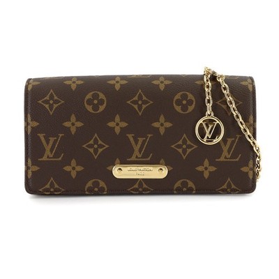 LOUIS VUITTON Monogram Wallet On Chain Lily Hand Schultertasche M82509 90317443