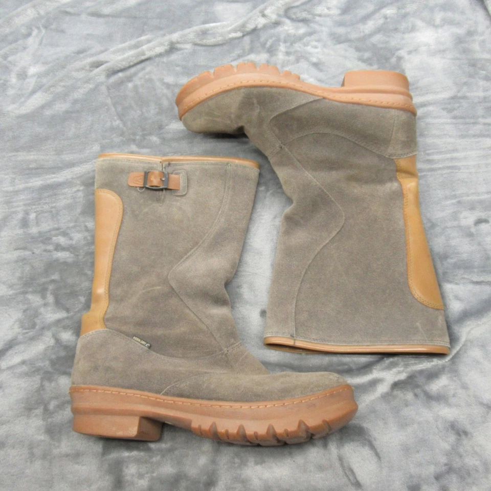 KEEN Dry Leather Boots Women 10 Tan Waterproof Suede Waxed Willamette Midcalf - Image 2 of 4