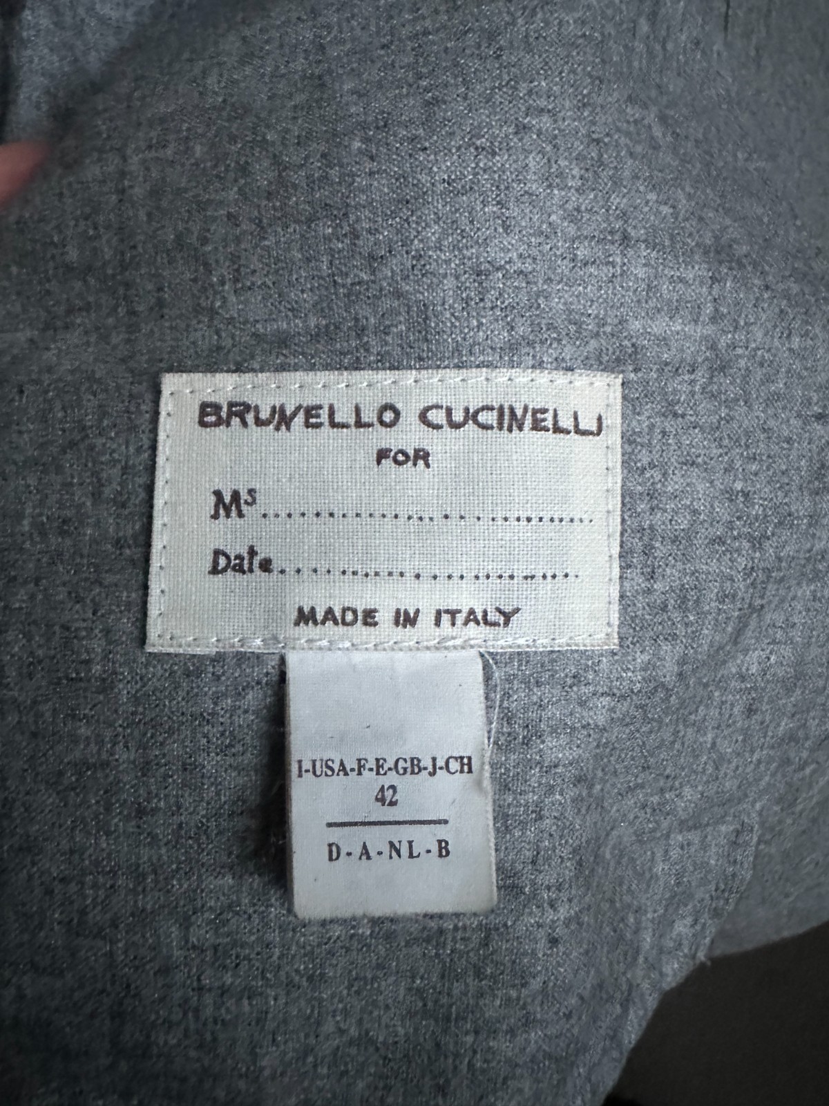 Brunello Cucinelli Light Brown Snake-effect Suede Coat with Cashmere Lining image 10