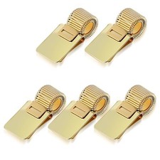 5Pcs Metal Pen Clip Holder, Portable Pen Holder Clips Adjustable Spring Loop