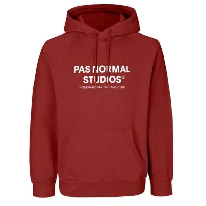 Pas Normal Studios Red Off-Race Logo Hoodie for Men - Casual Wear