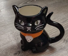 Figural Black Cat Mug Hyde and EEK! Boutique  12 fl. oz (NEW)