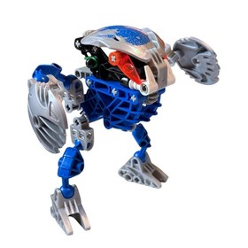 Vintage LEGO BIONICLE Gahlok-Kal Blue Orange 8578 Set with Canister Complete Set