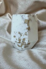 Vase aus Resin mit Goldakzenten klein – Handgemachtes Deko-Highlight