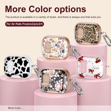 Floral AirPods Pro 3 Case - Painted Design with Phone Holder & Lock UK