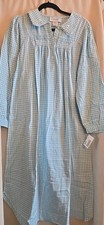 VTG Women Cotton Flannel Ditsy Floral Nightgown Cottagecore Country Cozy SZ S