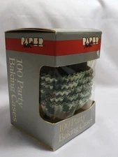 New Paper Art 100 Party Baking Cases Cups Christmas Holiday Holly Cupcake Liners