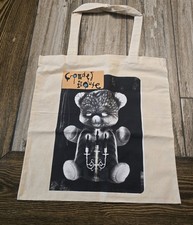 Crowded House Bear Tote Bag Canvas Shopping Bag Official Band Merchandise