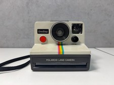 Vintage Polaroid OneStep Land Camera SX-70 Rainbow Stripe Instant Film Camera